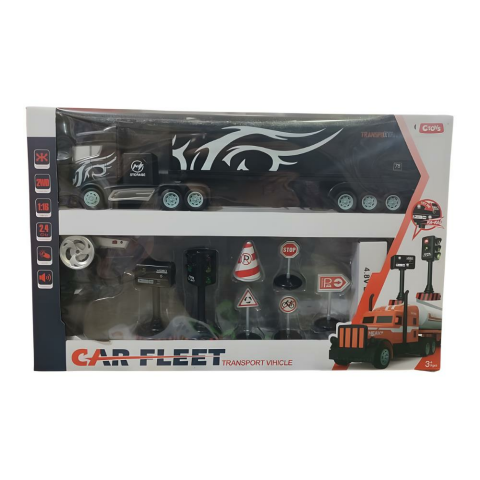 1:16 Işıklı Sesli Uzaktan Kumandalı Trafik Setli Tır