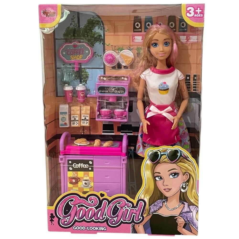 Kutulu 11,5 inç Kafe İşleten Bebek Set