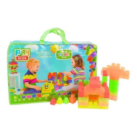 Playblox Neon Yapı Taşları - 266 Parçalık Çantalı Lego
