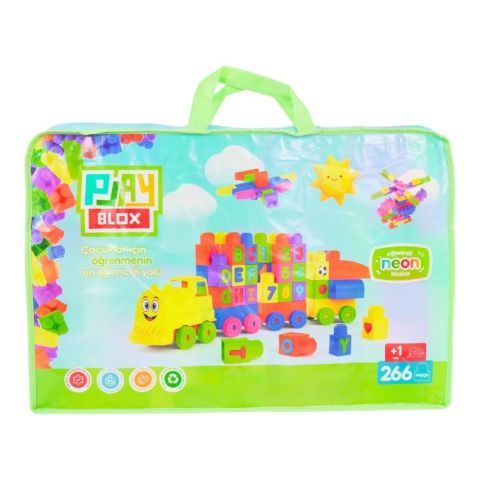 Playblox Neon Yapı Taşları - 266 Parçalık Çantalı Lego