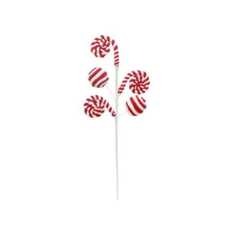 Lolipop & Baston Şeker Yılbaşı Dekor ve Ağaç Süsü  – Kırmızı Beyaz 70 cm