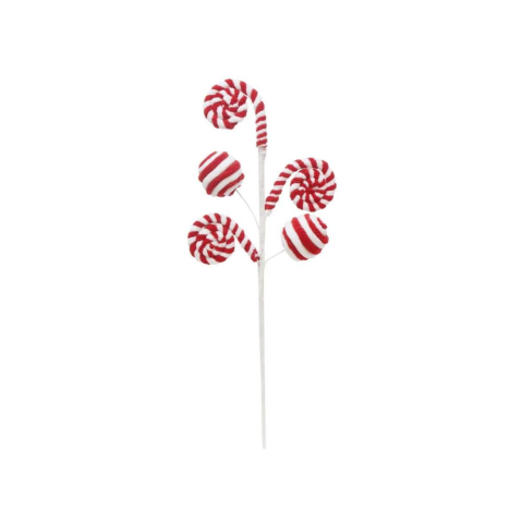 Lolipop & Baston Şeker Yılbaşı Dekor ve Ağaç Süsü  – Kırmızı Beyaz 70 cm
