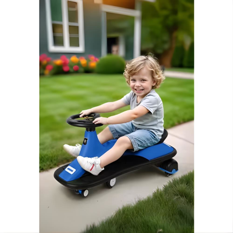 Sesli ve Işıklı Royal Swing Car Mavi