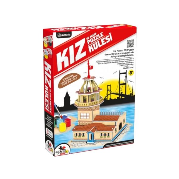 Kız Kulesi Ahşap Boyama Seti
