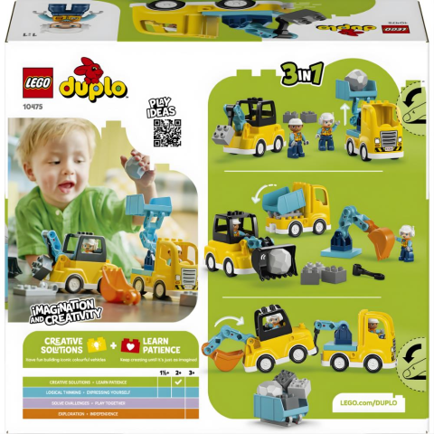 LEGO® DUPLO® Kasabası 3'ü 1 Arada İnşaat Araçları 10475