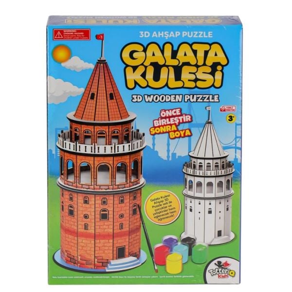 Galata Kulesi 3D Ahşap Puzzle