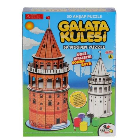Galata Kulesi 3D Ahşap Puzzle