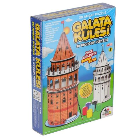 Galata Kulesi 3D Ahşap Puzzle