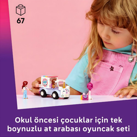 LEGO® Friends Tek Boynuzlu At Pasta Dağıtım Arabası 42675