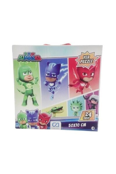 CA Games Çocuklar Için Zeka Geliştirici Öğrenmeyi Destekleyen Pija Maskeliler Yer Puzzle 24 Parça