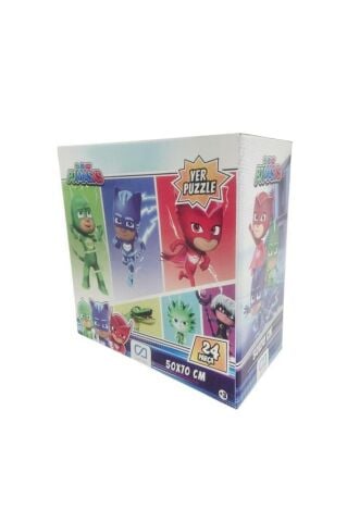 CA Games Çocuklar Için Zeka Geliştirici Öğrenmeyi Destekleyen Pija Maskeliler Yer Puzzle 24 Parça