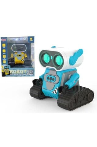 Uzaktan Kumandalı Full Fonksiyon Şarjlı 2.4G Robot-Araba (Mavi-Sarı)