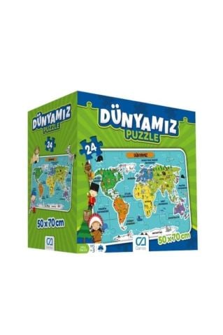 Ca Games Dünyamız Yer Puzzle 24 Parça