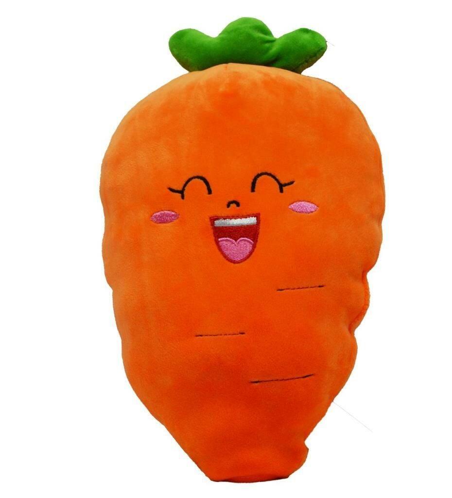 Peluş Havuç, Biber, Mısır ve Patlıcan Yastık 30 Cm 62297