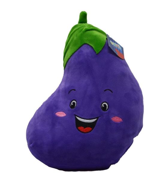 Peluş Havuç, Biber, Mısır ve Patlıcan Yastık 50 Cm 62306
