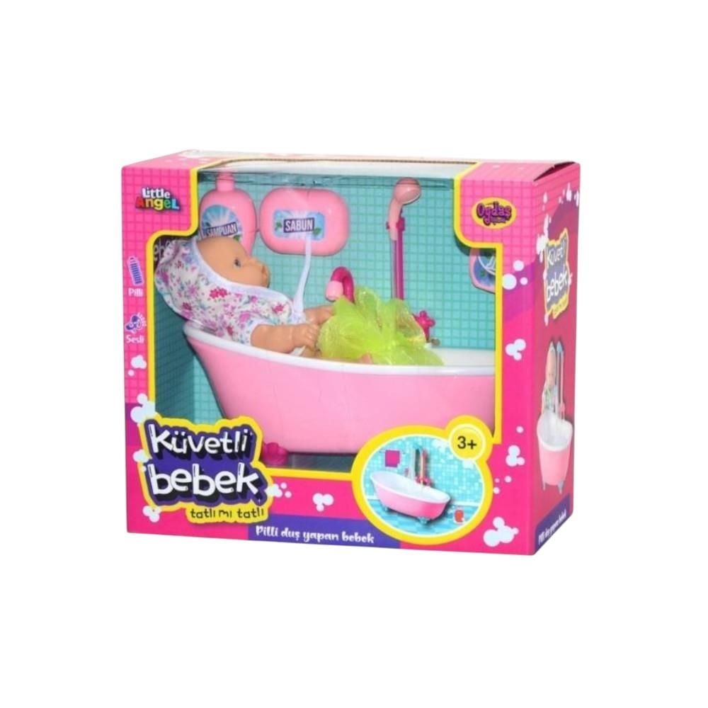 Pilli Küvette Duş Yapan Bebek