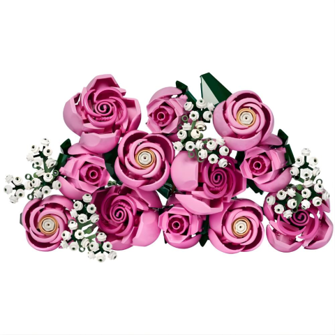 LEGO Botanicals Pembe Gül Buketi 10374 - Yetişkinler için Dekoratif Çiçek Modeli Yapım Seti (789 Parça)