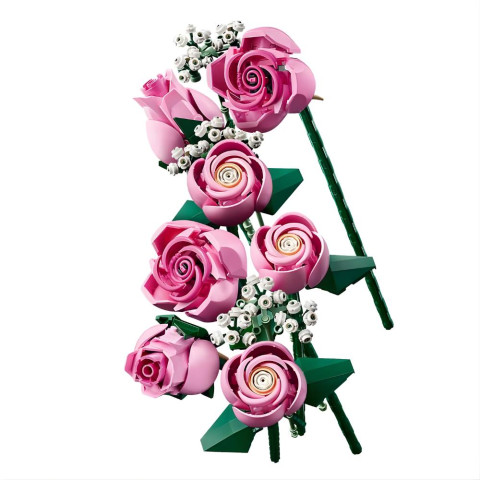 LEGO Botanicals Pembe Gül Buketi 10374 - Yetişkinler için Dekoratif Çiçek Modeli Yapım Seti (789 Parça)