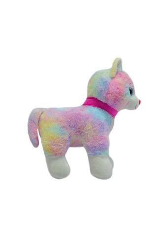 Tokalı Renkli Kedi Peluş 30 Cm 62340