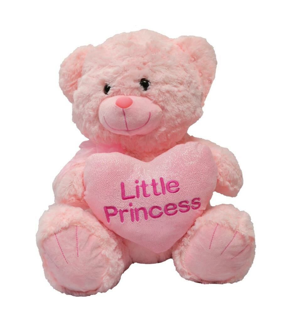 Prens ve Prenses Kalpli Ayı Peluş 45 Cm 62354