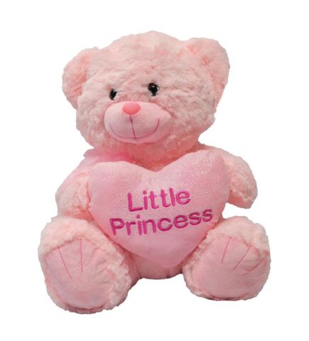 Prens ve Prenses Kalpli Ayı Peluş 45 Cm 62354