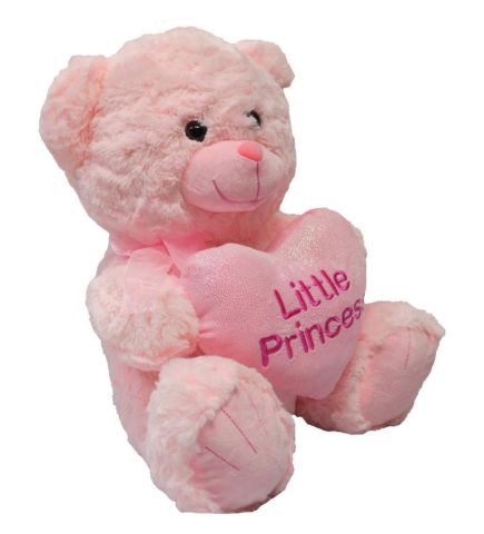 Prens ve Prenses Kalpli Ayı Peluş 45 Cm 62354