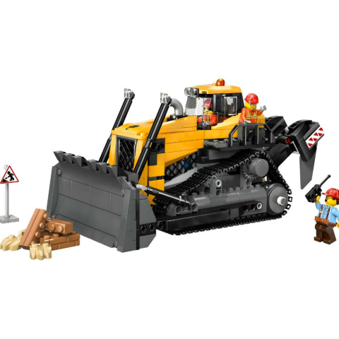 LEGO® City Sarı Buldozer İnşaat Sahası Temalı Yapım Oyuncağı Seti 60466