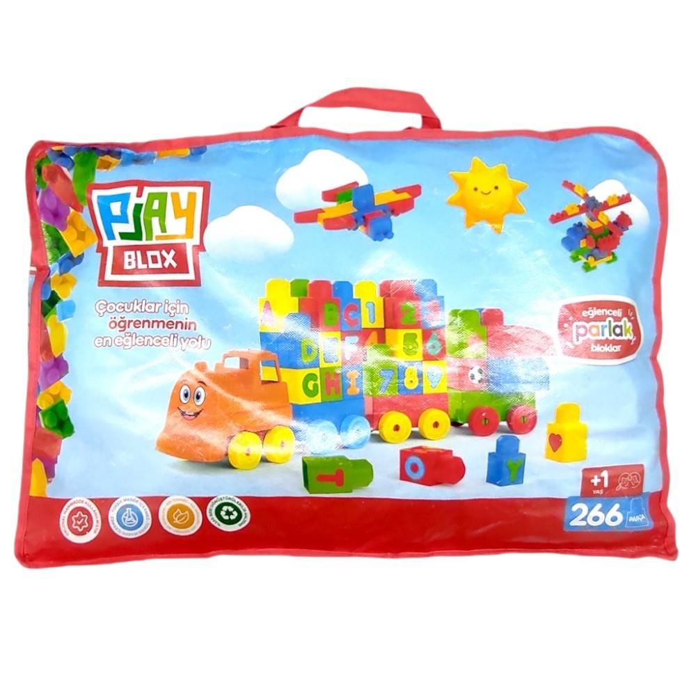 Asya Oyuncak Play Blox Parlak Yapı Bloklar Büyük Çanta 266 Parça