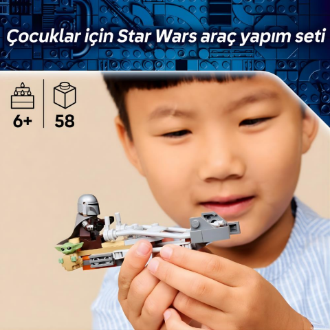 LEGO® Star Wars™ Mandalorian ve Grogu’nun Hız Motoru 75436