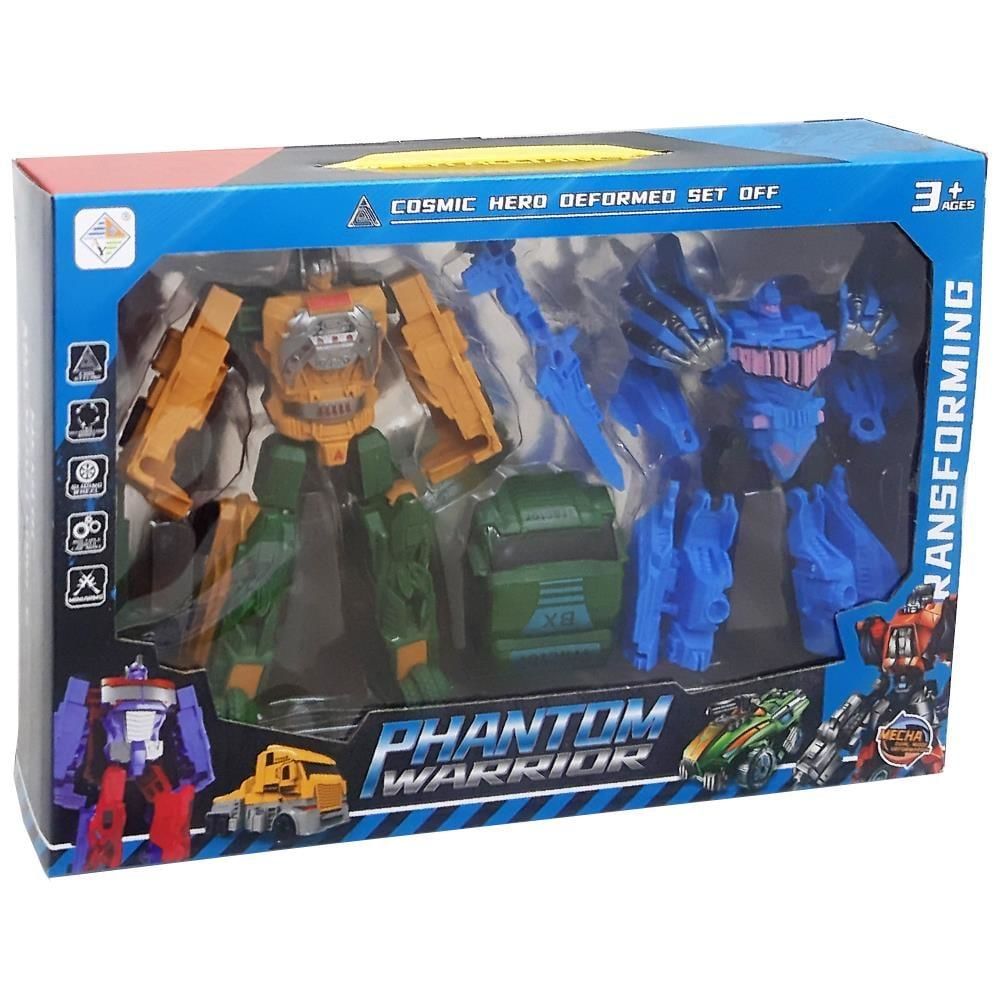 Dönüşebilen 2 Li Robot Transformers HY-7711