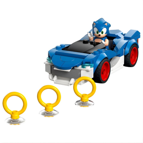 LEGO Sonic the Hedgehog Sonic: Şimşek Araba 77117 - 7 Yaş ve Üzeri Çocuklar için Yaratıcı Oyuncak Yapım Seti (126 Parça)