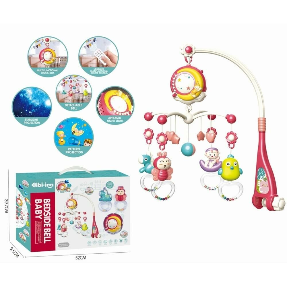 Işıklı Müzikli Kumandalı Kırmızı Bebek Dönencesi