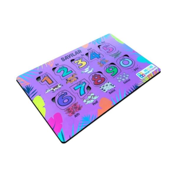 Hamaha Ahşap Eğitici Sayılar Eşleştirme Hafıza Oyunu