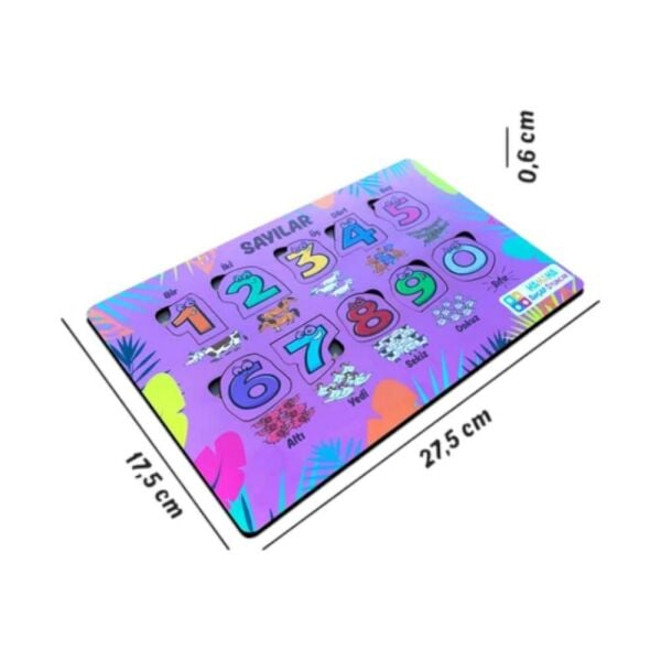 Hamaha Ahşap Eğitici Sayılar Eşleştirme Hafıza Oyunu