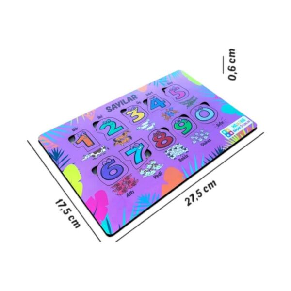 Hamaha Ahşap Eğitici Sayılar Eşleştirme Hafıza Oyunu