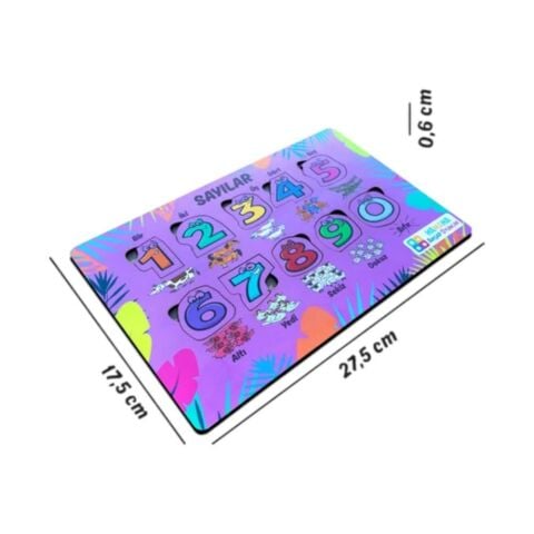 Hamaha Ahşap Eğitici Sayılar Eşleştirme Hafıza Oyunu