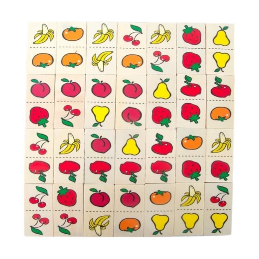 Hamaha Ahşap Eğitici Meyveler Eşleştirme Hafıza Oyunu