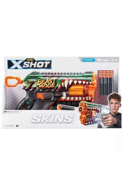 Tabanca X-Shot Skins Griefer Dart Fırlatıcı 12 Dartlı