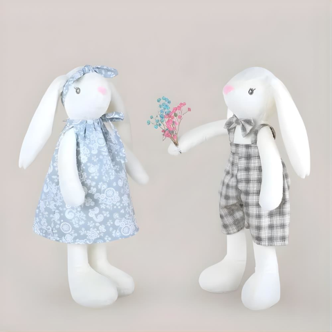 45 Cm Elbiseli Tavşanlar