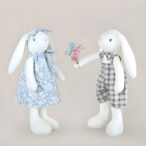 45 Cm Elbiseli Tavşanlar