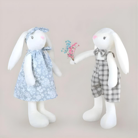 45 Cm Elbiseli Tavşanlar