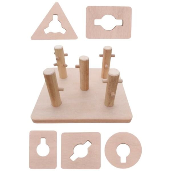 Hamaha Ahşap Eğitici Geometrik Eşleştirme Hafıza Oyunu