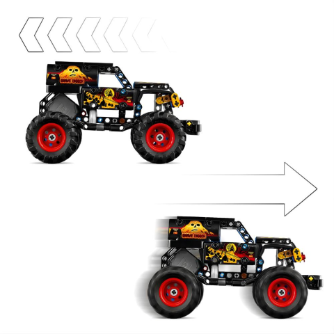 LEGO® Technic Monster Jam™ Grave Digger™ Ateş ve Buz 42219