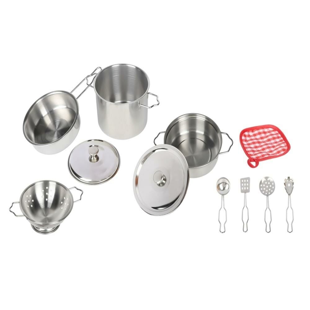 11 Parça Çelik Tencere Tava Seti