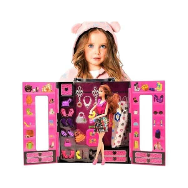 Beauty Fashion Star Barbie Elbise Gardrobum Bebekli Model