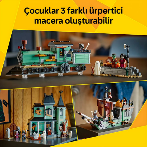 LEGO® Creator 3'ü 1 Arada Hayaletli Köşk Oyuncak Ev Yapım Seti 31167