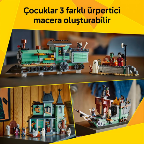LEGO® Creator 3'ü 1 Arada Hayaletli Köşk Oyuncak Ev Yapım Seti 31167