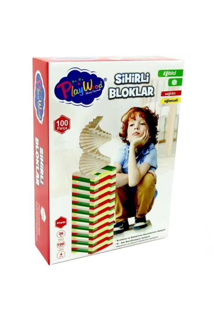 Playwood Eğitici Sihirli Bloklar 100 Parça