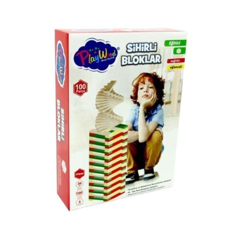 Playwood Eğitici Sihirli Bloklar 100 Parça