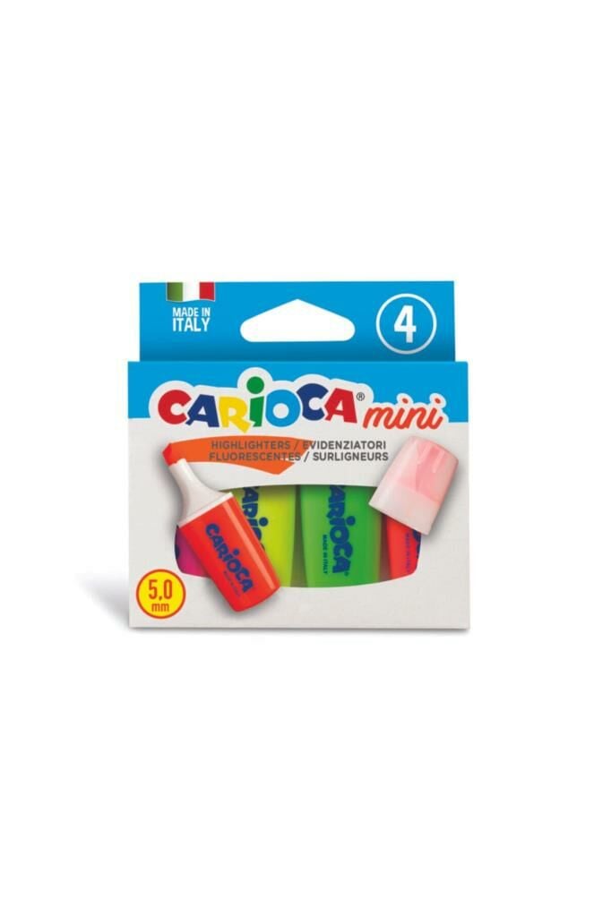 Fosforlu Mini Işaretleme Kalemi 4lü 4 Renk